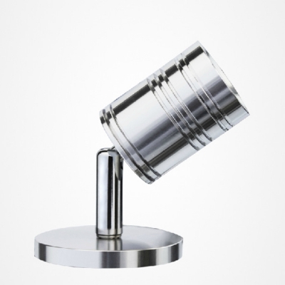 Industrial Spotlight Wall Sconce with Cylinder Metal Shade, Chrome