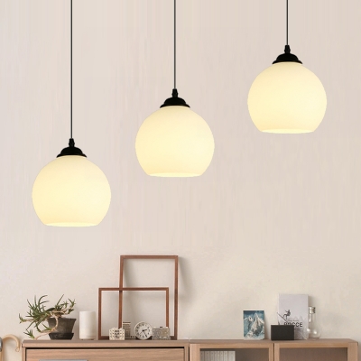 

Industrial 20''W Multi Light Pendant with Globe Glass Shade, 3 Light, HL460485