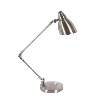 Industrial Simple Desk Lamp with Metal Shade and Adjustable Fixture Arm