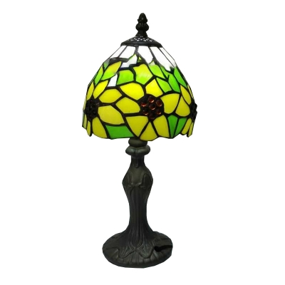 Sunflower Theme Tiffany Glass Lampshade Table Light, 6