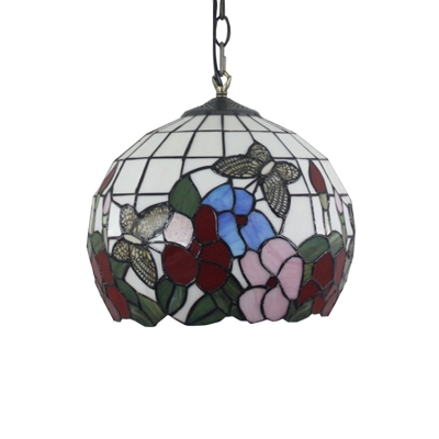 Globe Pendant Tiffany Ceiling Light, 12