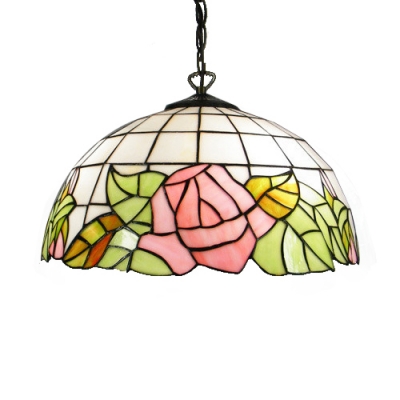 Ceiling Fixture Dome Fl Lamp Shade, Vintage Stained Glass Light Shade