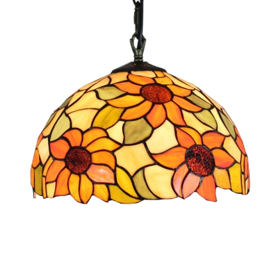 Sunflower Theme Ceiling Pendant with 12