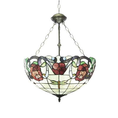 Tiffany 3/5-Light Chandelier in Baroque Style with 16
