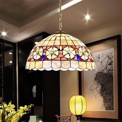 3-Light Pendant Light with Tiffany Baroque Style 8