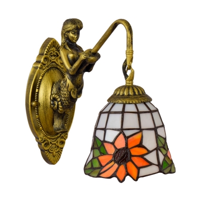 Brass Mermaid Lamp Base Tiffany Loft 10.2