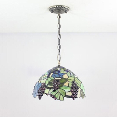 Fruit Dome Shaped Tiffany Art Glass Shade 12
