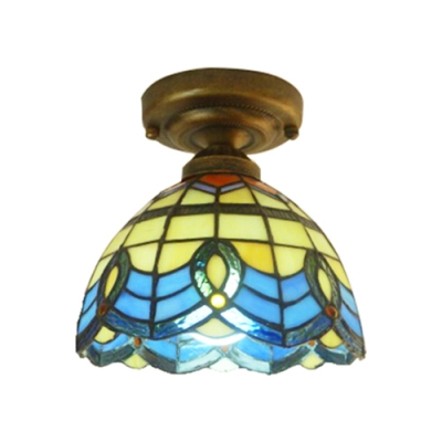 Baroque Style Flush Mount Ceiling Light with 6