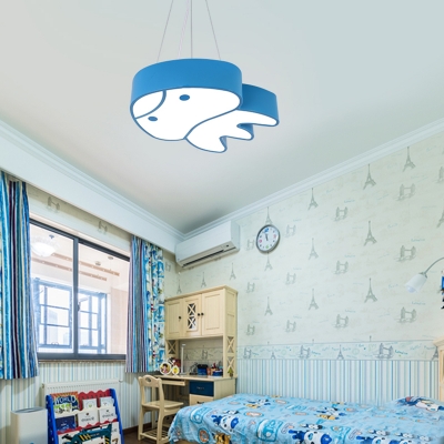 Cartoon Style Octopus Pendant Light Nursing Room Acrylic Decorative LED Drop Ceiling Lighting