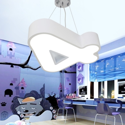 Acrylic Number Shade Hanging Light Modern Nordic Nursing Room Kindergarten LED Lighting Fixture