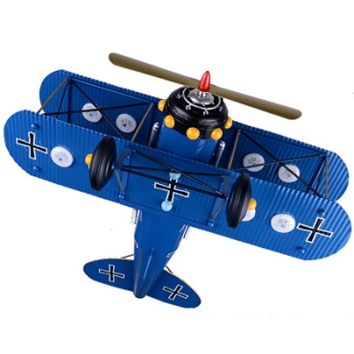 Aircraft Flush Light Boys Room Plastic 8 Lights Ceiling Flush Mount in Blue/Yellow/Red