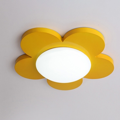 Floral LED Flushmount Colorful Simple Acrylic Ceiling Light for Children Room Kindergarten