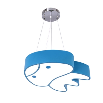 Cartoon Style Octopus Pendant Light Nursing Room Acrylic Decorative LED Drop Ceiling Lighting