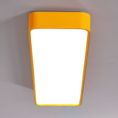1 Head Rectangle LED Ceiling Lamp Simplicity Colorful Nursing Room Acrylic LED Flush Mount