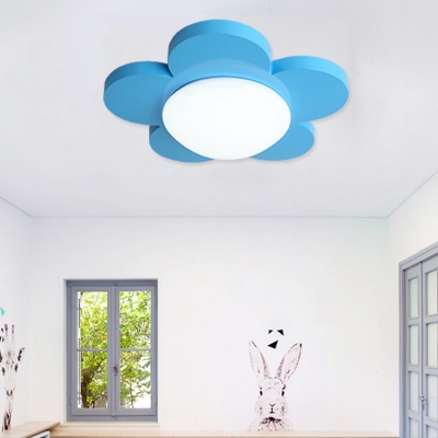 Floral LED Flushmount Colorful Simple Acrylic Ceiling Light for Children Room Kindergarten