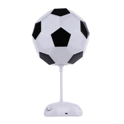 Plastic Football Shape Table Lamp Boys Bedroom Amusement Park LED Table Lighting in White