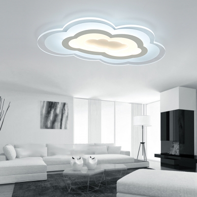 Cloud LED Kids Flush Mount Ceiling Light 2 Options Available