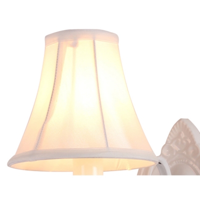 Country 1 Light Wall Light Crystal Light Shaded Wall Sconce with Crystal Balls