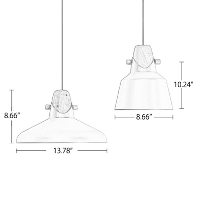 Contemporary Simple Style One Light Dining Room Hanging Pendant in Various Colors