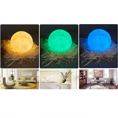 Modern Style Creative Moon Light Color Changing Night Light