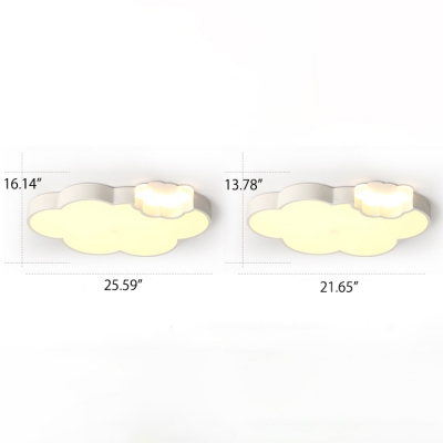 Quique Acrylic Kids Room LED Ceiling Lamp Cloud Shape