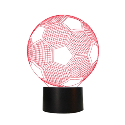 Wireless Touch/Remote Acrylic 3D Soccer/Globe Boys Room Night Light 