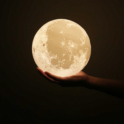 Bedroom Decorative Moon Light Dimmable Night Light 3D Effect