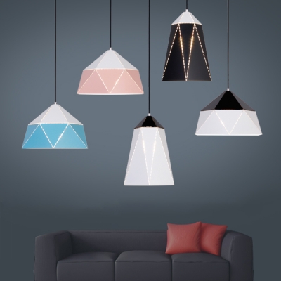Bicolor Metal Shade Hanging Lighting Pendant Fixture in Modern Style Several Colors Available