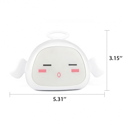 Plug in White Bunny Girls Bedroom LED Nightlight with Dimmable Feature