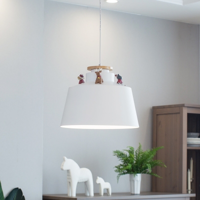 Christmas Style White 1-Light Ceiling Pendant Light for Indoor 2 Options Available