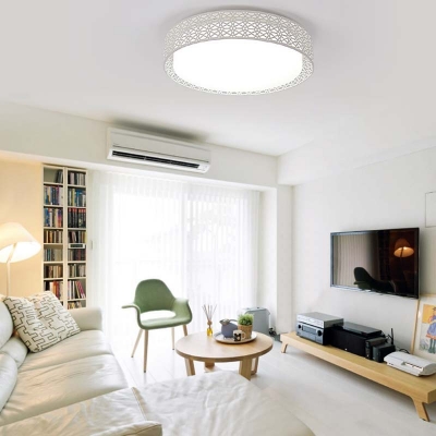 Modern Bedroom/Living Room Acrylic Round LED Ceiling Light Natural Light