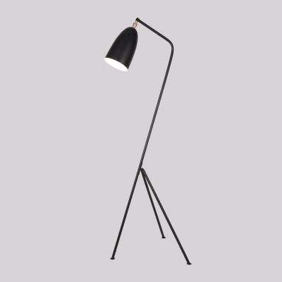 Metal Tripod Floor Light Contemporary Macaron Study Room Kids Room 1 Head Floor Lamp