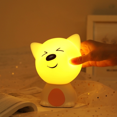 Portable Warm Light Bear Night Light with Color Changing for Kids Sleeping in Pink/Blue/Purple