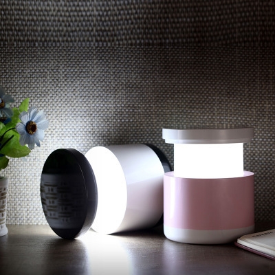 Reversible Lovely Design Acrylic Macaroon Mini Night Light in Pink/Blue/Black 