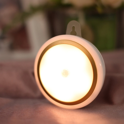 Stick Anywhere Mini Battery Powered/Rechargeable LED Night Light in Gold/Silver 