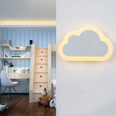 Acrylic Wall Light Simple Style with Smiling Face/Cloud for Corridor/Hallway