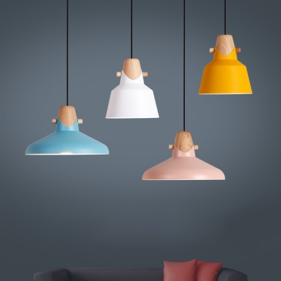 Contemporary Simple Style One Light Dining Room Hanging Pendant in Various Colors