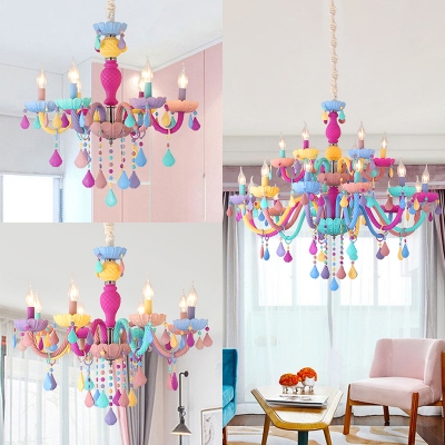 Modern Chandelier Lighting Crystal Ceiling Light Candle Small Chandelier Kid Chandelier