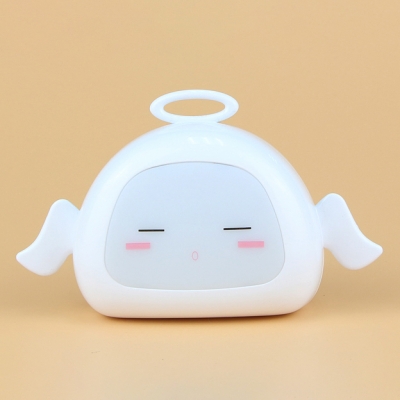 Plug in White Bunny Girls Bedroom LED Nightlight with Dimmable Feature