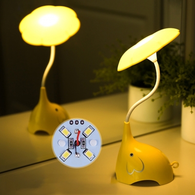 Adjustable Eyes Protecting Elepant Baby Kids Bed Night Light in Yellow/White/Pink/Blue