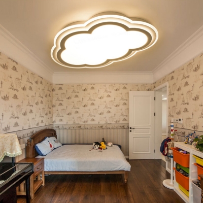 Cloud LED Kids Flush Mount Ceiling Light 2 Options Available