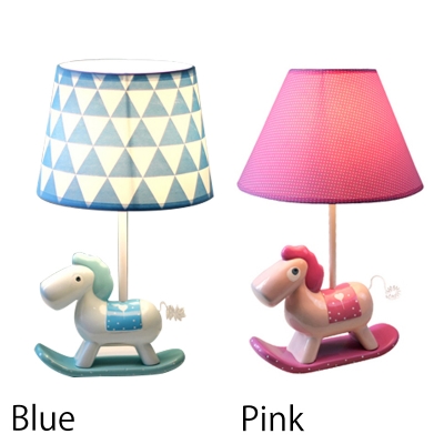 Single Light Rocking Horse Table Lamp, Baby Table Lamp