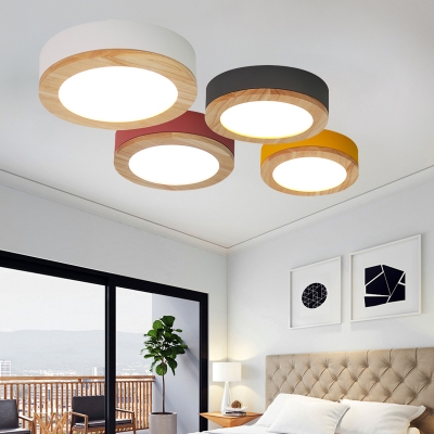 Acrylic Round Led Ceiling Fixture Simple Contemporary Kitchen