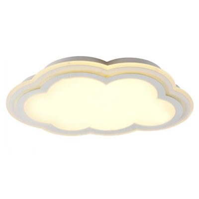 Cloud LED Kids Flush Mount Ceiling Light 2 Options Available