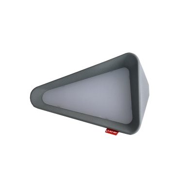 Gray/White Triangle Shape Chargeable LED Night Light for Reading 