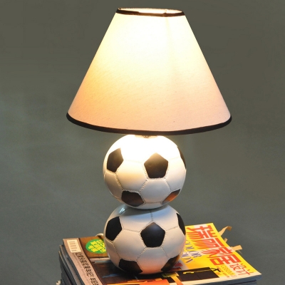 Fabric Tapered Table Light with Basketball/Football/Rugby Sports Theme 1 Light Table Lamp