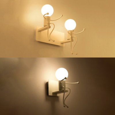 Nordic Style Metal Seesaw 2-Bulb Wall Light