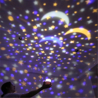 Romantic Magic Girls Room Nebula Projector Night Light with Rotating Function