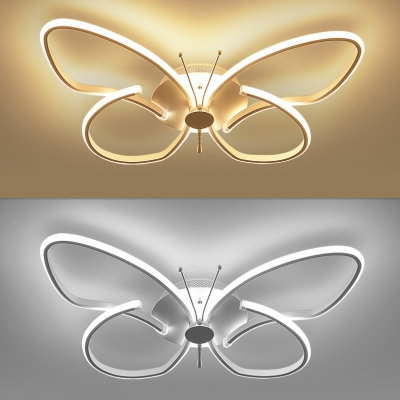 Small Size Kids Room Led Ceiling Light in Butterfly Shape