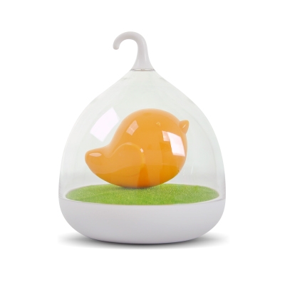 USB Chargeable lIittle Bird Kids Bedroom Night Light with Clear Glass Shade 4 Colors Available
